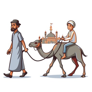 Kutsal Kurban El Adah İllüstrasyon