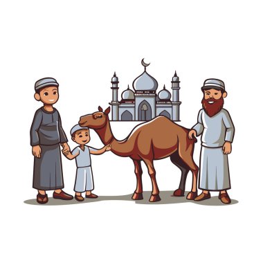 Kutsal Kurban El Adah İllüstrasyon