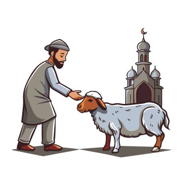 Kutsal Kurban El Adah İllüstrasyon