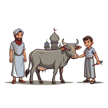 Kutsal Kurban El Adah İllüstrasyon