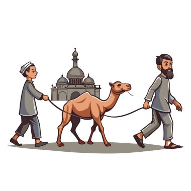 Kutsal Kurban El Adah İllüstrasyon