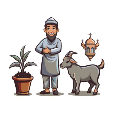 Kutsal Kurban El Adah İllüstrasyon