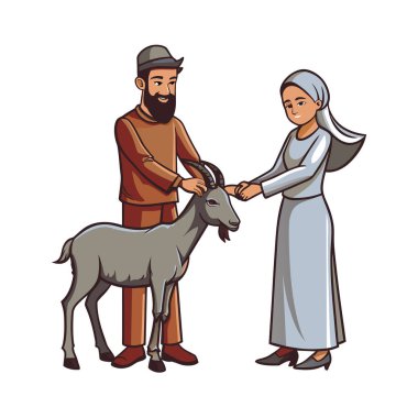 Kutsal Kurban El Adah İllüstrasyon
