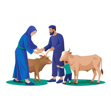 Kutsal Kurban El Adah İllüstrasyon
