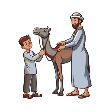 Kutsal Kurban El Adah İllüstrasyon