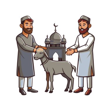 Kutsal Kurban El Adah İllüstrasyon