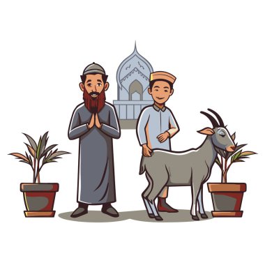 Kutsal Kurban El Adah İllüstrasyon