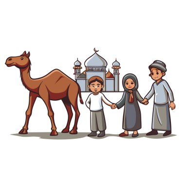 Kutsal Kurban El Adah İllüstrasyon