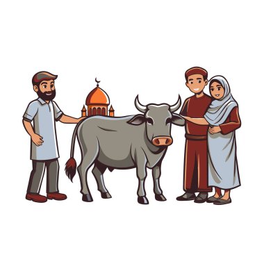 Kutsal Kurban El Adah İllüstrasyon