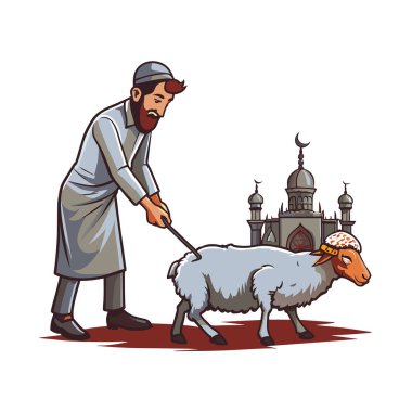 Kutsal Kurban El Adah İllüstrasyon