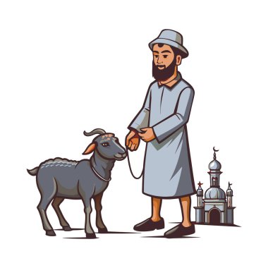 Kutsal Kurban El Adah İllüstrasyon