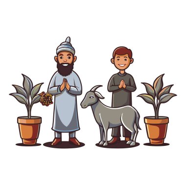 Kutsal Kurban El Adah İllüstrasyon