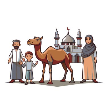 Kutsal Kurban El Adah İllüstrasyon