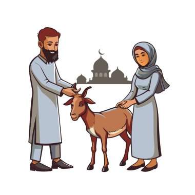 Kutsal Kurban El Adah İllüstrasyon