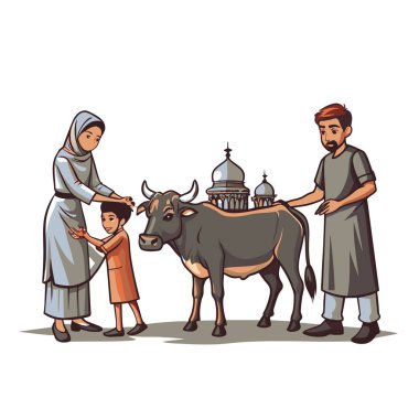 Kutsal Kurban El Adah İllüstrasyon