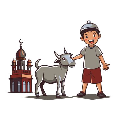 Kutsal Kurban El Adah İllüstrasyon