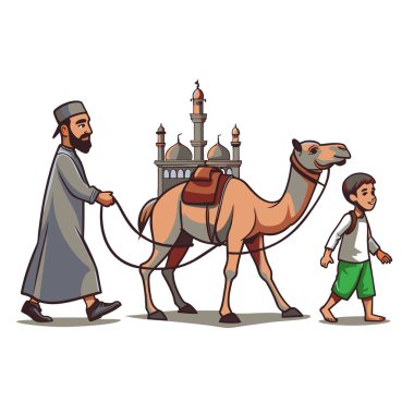 Kutsal Kurban El Adah İllüstrasyon