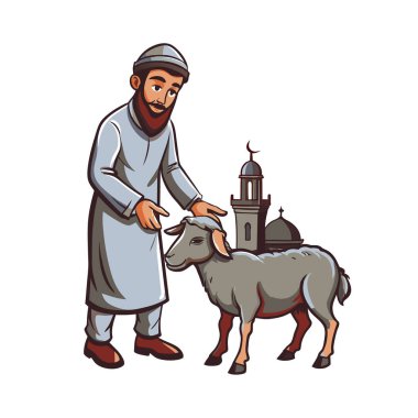 Kutsal Kurban El Adah İllüstrasyon