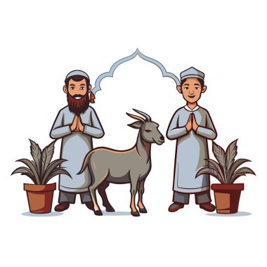 Kutsal Kurban El Adah İllüstrasyon