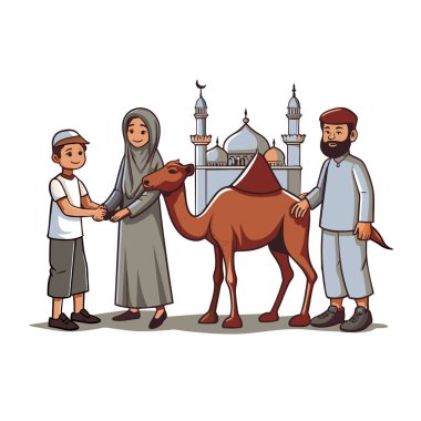 Kutsal Kurban El Adah İllüstrasyon