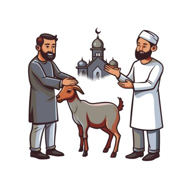 Kutsal Kurban El Adah İllüstrasyon