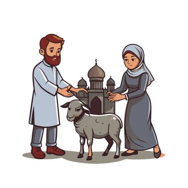 Kutsal Kurban El Adah İllüstrasyon