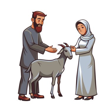 Kutsal Kurban El Adah İllüstrasyon