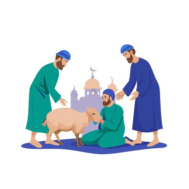 Kutsal Kurban El Adah İllüstrasyon