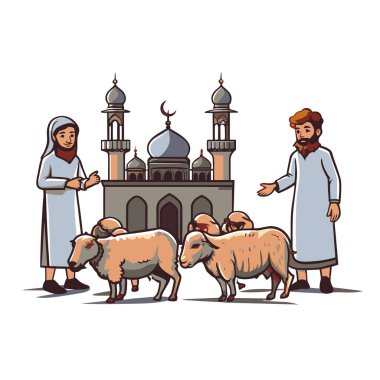 Kutsal Kurban El Adah İllüstrasyon