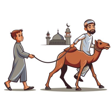 Kutsal Kurban El Adah İllüstrasyon