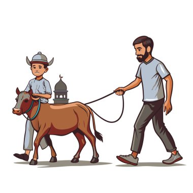 Kutsal Kurban El Adah İllüstrasyon