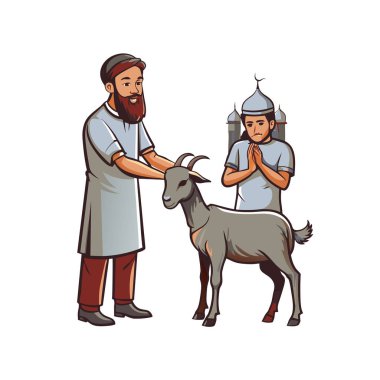 Kutsal Kurban El Adah İllüstrasyon