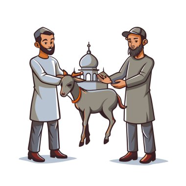 Kutsal Kurban El Adah İllüstrasyon