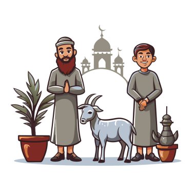 Kutsal Kurban El Adah İllüstrasyon