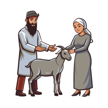 Kutsal Kurban El Adah İllüstrasyon