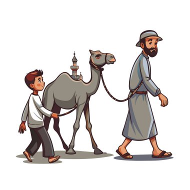 Kutsal Kurban El Adah İllüstrasyon