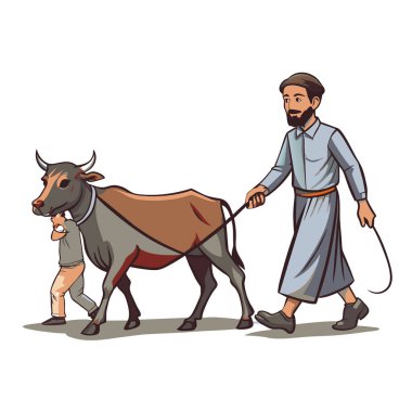 Kutsal Kurban El Adah İllüstrasyon