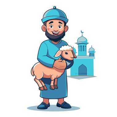 Kutsal Kurban El Adah İllüstrasyon