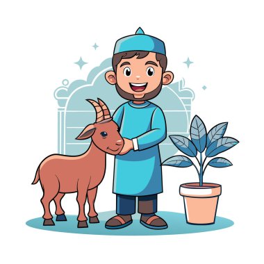 Kutsal Kurban El Adah İllüstrasyon