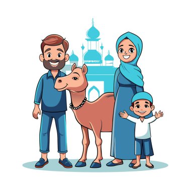 Kutsal Kurban El Adah İllüstrasyon