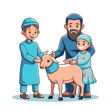 Kutsal Kurban El Adah İllüstrasyon