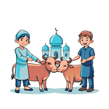 Kutsal Kurban El Adah İllüstrasyon