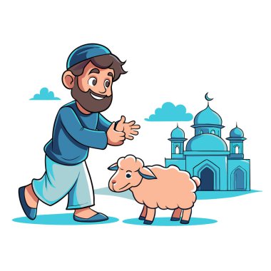 Kutsal Kurban El Adah İllüstrasyon