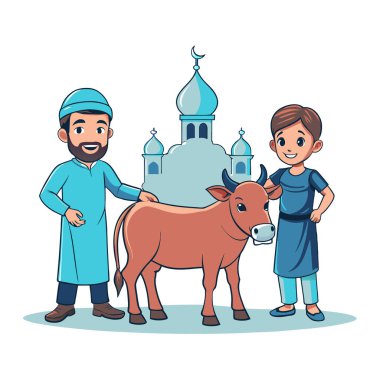 Kutsal Kurban El Adah İllüstrasyon