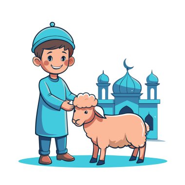 Kutsal Kurban El Adah İllüstrasyon