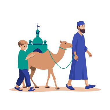 Kutsal Kurban El Adah İllüstrasyon