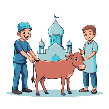 Kutsal Kurban El Adah İllüstrasyon