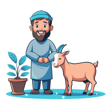 Kutsal Kurban El Adah İllüstrasyon