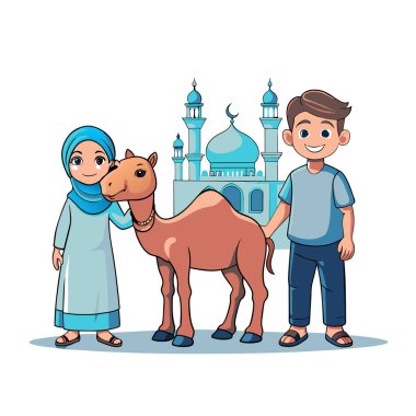 Kutsal Kurban El Adah İllüstrasyon