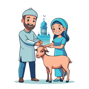 Kutsal Kurban El Adah İllüstrasyon